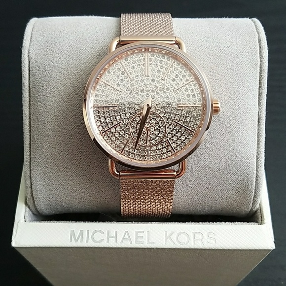 Michael Kors Accessories - Michael Kors Portia Rose Gold-Tone MK 3878 New